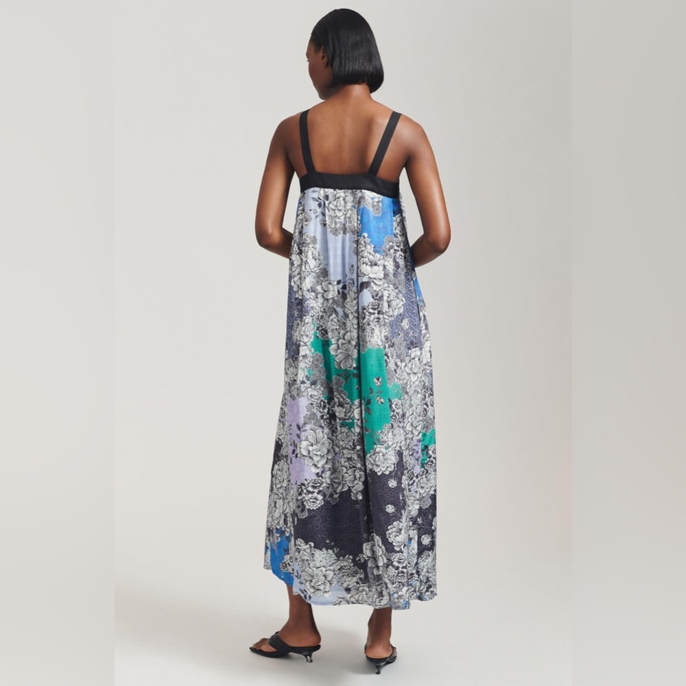 ✨ Anthropologie Printed Maxi Dress Sz L - Picture 3 of 6